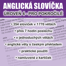 Anglická slovíčka - úroveň 4 pro pokročilé